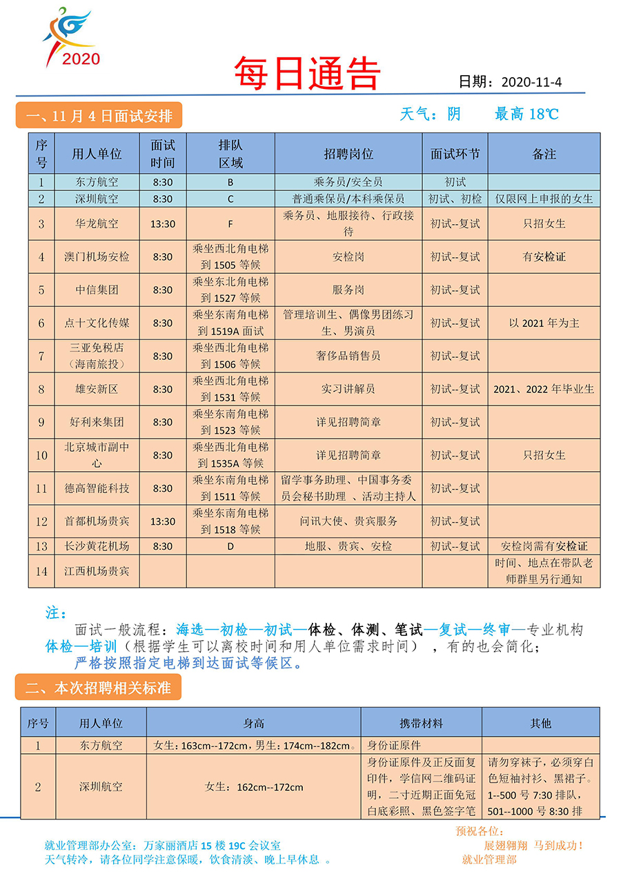 每日通告(11